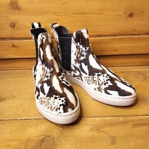 LOFFLER RANDALL Animal Print Booties sz 6.5